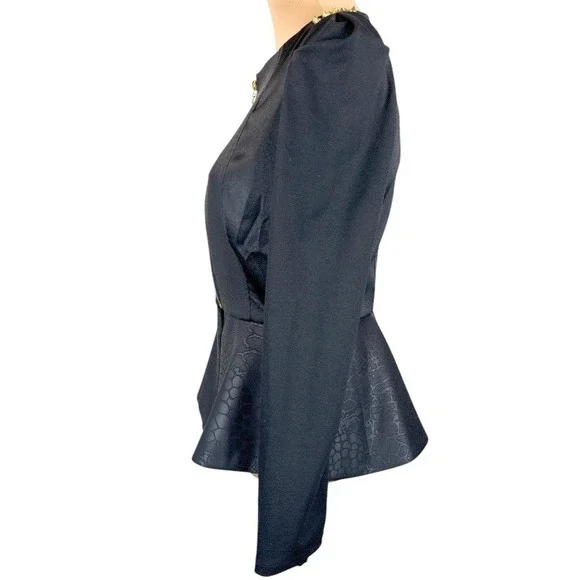 MARK. All Good Points Studded Croc Jacket Medium - Picture 5 of 10